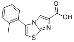 3-(2-METHYLPHENYL)IMIDAZO[2,1-B]THIAZOLE-6-CARBOXYLIC ACID Struktur