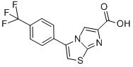 3-[4-(TRIFLUOROMETHYL)PHENYL]IMIDAZO[2,1-B]THIAZOLE-6-CARBOXYLIC ACID Struktur