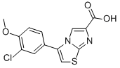 3-(3-CHLORO-4-METHOXYPHENYL)IMIDAZO[2,1-B]THIAZOLE-6-CARBOXYLIC ACID Struktur