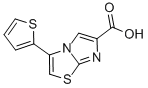 3-(2-THIENYL)IMIDAZO[2,1-B]THIAZOLE-6-CARBOXYLIC ACID Struktur