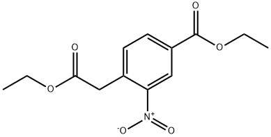 4-ETHOXYCARBONYLMETHYL-3-NITRO-BENZOIC ACID ETHYL ESTER Struktur