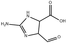 2-Imidazoline-5-carboxylic acid, 2-amino-4-formyl- (7CI) Struktur