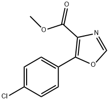 4-Oxazolecarboxylic acid, 5-(4-chlorophenyl)-, methyl ester Struktur