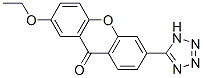 2-ethoxy-6(5-tetrazolyl)xanthone Struktur