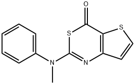 2-(N-Methyl-N-phenylaMino)-4H-thieno[3,2-d][1,3]thiazin-4-one Structure