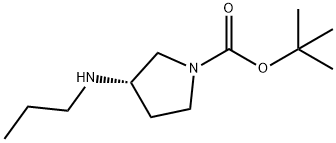 (R)-tert-butyl 3-(ethylamino)pyrrolidine-1-carboxylate Struktur