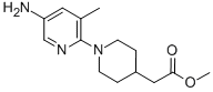 1-(5-AMINO-3-METHYL-2-PYRIDINYL)-4-PIPERIDINEACETIC ACID METHYL ESTER Struktur