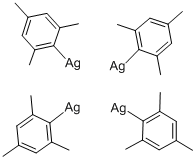 1,3,5-TRIMETHYLBENZENE SILVER COMPLEX Struktur