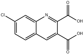 7-CHLOROQUINOLINE-2,3-DICARBOXYLIC ACID Struktur