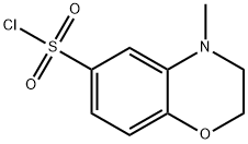 4-METHYL-3,4-DIHYDRO-2H-1,4-BENZOXAZINE-6-SULFONYL CHLORIDE Struktur