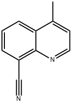 8-Quinolinecarbonitrile, 4-Methyl- Struktur