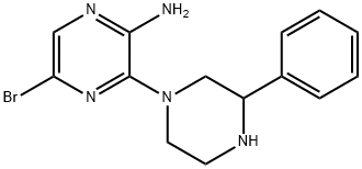 6'-BROMO-3-PHENYL-3,4,5,6-TETRAHYDRO-2H-[1,2']BIPYRAZINYL-3'-YLAMINE Struktur