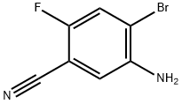 BENZONITRILE, 5-AMINO-4-BROMO-2-FLUORO Struktur