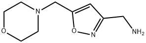 [5-(Morpholinomethyl)isoxazol-3-yl]methylamine, 97% Struktur