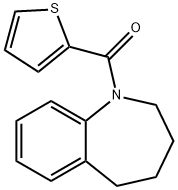 METHANONE, (2,3,4,5-TETRAHYDRO-1H-1-BENZAZEPIN-1-YL)-2-THIENYL- Struktur