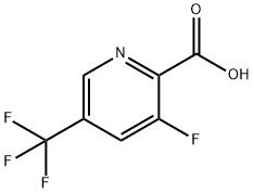 3-Fluoro-5-(trifluoromethyl)pyridine-2-carboxylic acid Struktur