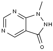 1H-Pyrazolo[3,4-d]pyrimidin-3-ol, 1-methyl- (7CI) Struktur