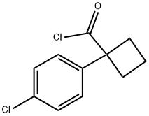 CYCLOBUTANECARBONYL CHLORIDE,1-(4-CHLOROPHENYL)- Struktur