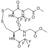 (N-TRIFLUOROACETYL-L-CYSTEINYL)GLYCINE METHYL ESTER, (1-1') DISULPHIDE Struktur