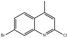 7-Bromo-2-chloro-4-methyl-1-azanaphthalene Struktur