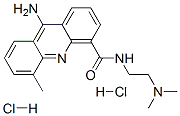 9-Amino-N-(2-(dimethylamino)ethyl)-5-methyl-4-acridinecarboxamide dihy drochloride Struktur