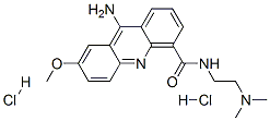 9-Amino-N-(2-(dimethylamino)ethyl)-7-methoxy-4-acridinecarboxamide dih ydrochloride Struktur