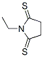 2,5-Pyrrolidinedithione,  1-ethyl- Struktur