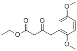 4-(2,5-DIMETHOXY-PHENYL)-3-OXO-BUTYRIC ACID ETHYL ESTER Struktur