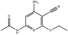 AcetaMide, N-(4-aMino-5-cyano-6-ethoxy-2-pyridinyl)- Struktur