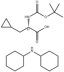 BOC-L-CYCLOPROPYLALANINE-DCHA Struktur