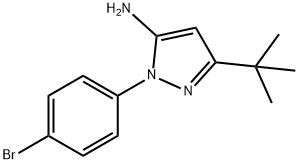 2-(4-BROMO-PHENYL)-5-TERT-BUTYL-2H-PYRAZOL-3-YLAMINE Struktur