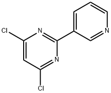 4,6-DICHLORO-2-(3-PYRIDINYL)PYRIMIDINE Struktur