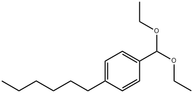 4-N-HEXYL-BENZALDEHYDE DIETHYL ACETAL Struktur