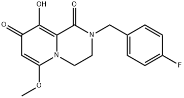 2H-Pyrido[1,2-a]pyrazine-1,8-dione, 2-[(4-fluorophenyl)Methyl]-3,4-dihydro-9-hydroxy-6-Methoxy- Struktur