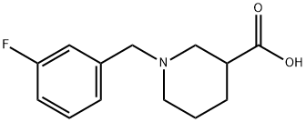 1-(3-FLUOROBENZYL)PIPERIDINE-3-CARBOXYLIC ACID Struktur