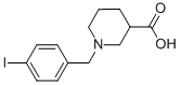 1-(4-IODO-BENZYL)-PIPERIDINE-3-CARBOXYLIC ACID Struktur