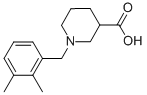 1-(2,3-dimethylbenzyl)piperidine-3-carboxylic acid Struktur