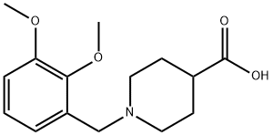 1-(2,3-DIMETHOXY-BENZYL)-PIPERIDINE-4-CARBOXYLIC ACID Struktur