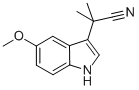 1H-Indole-3-acetonitrile, 5-methoxy-a,a-dimethyl- Struktur