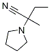 a-ethyl-a-Methyl-1-Pyrrolidineacetonitrile Struktur