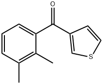 3-(2,3-DIMETHYLBENZOYL)THIOPHENE Struktur