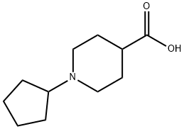 1-Cyclopentyl-4-piperidinecarboxylic acid Struktur