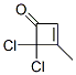 2-Cyclobuten-1-one,  4,4-dichloro-3-methyl- Struktur