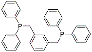 1,3-Bis(diphenylphosphinomethyl)benzene Struktur