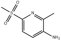 3-PyridinaMine, 2-Methyl-6-(Methylsulfonyl)- Struktur