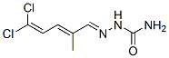 2,4-Pentadienal, 5,5-dichloro-2-methyl-, semicarbazone Struktur