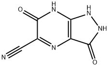 1H-Pyrazolo[3,4-b]pyrazine-5-carbonitrile,2,3,6,7-tetrahydro-3,6-dioxo-(9CI) Struktur