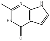 4H-Pyrrolo[2,3-d]pyrimidin-4-one, 1,7-dihydro-2-methyl- (9CI) Struktur