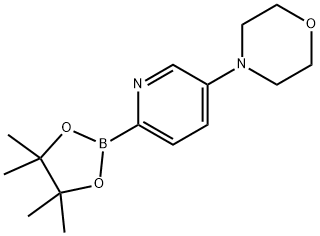 4-(6-(4,4,5,5-tetraMethyl-1,3,2-dioxaborolan-2-yl)pyridin-3-yl)Morpholine Struktur