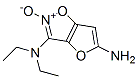 Furo[2,3-d]isoxazole-3,5-diamine,  N,N-diethyl-,  2-oxide  (9CI) Struktur